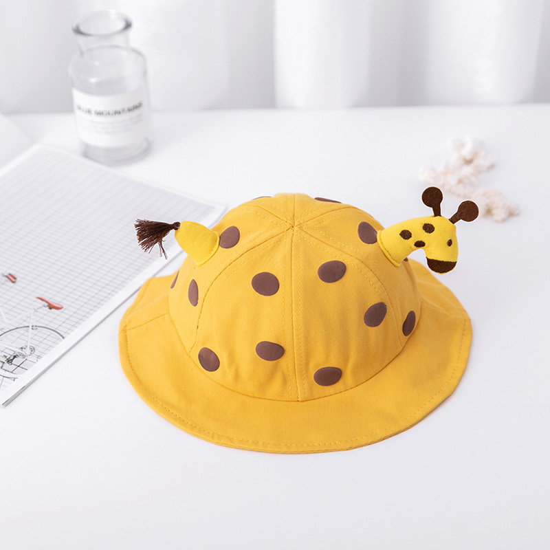 BK00013 žirafa sluneční clona Baby Bucket klobouk