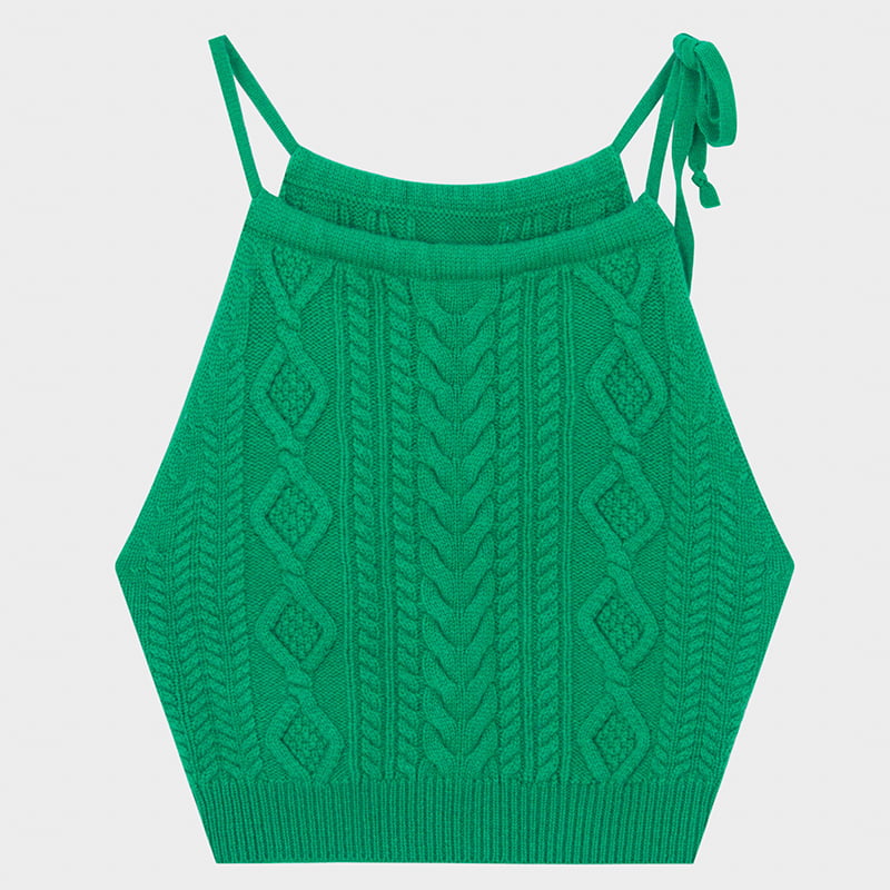 ML2239 Krátké pletené šle do košilky sladkého cool stylu
