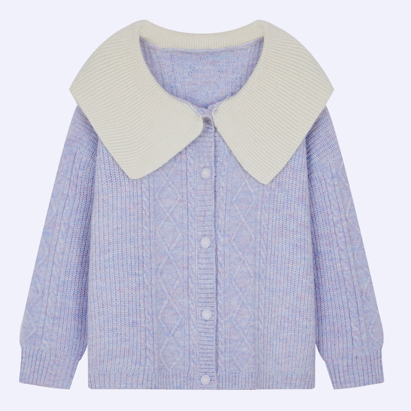 ML2205 French Baby Collar Lady Knited Cardigan Coat